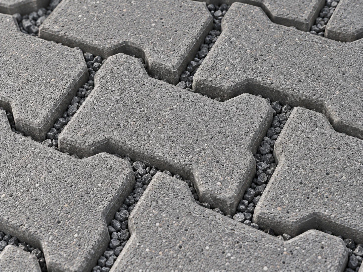 Piso intertravado drenante em concreto